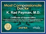 Most Compassionate Doctor Award in 2013